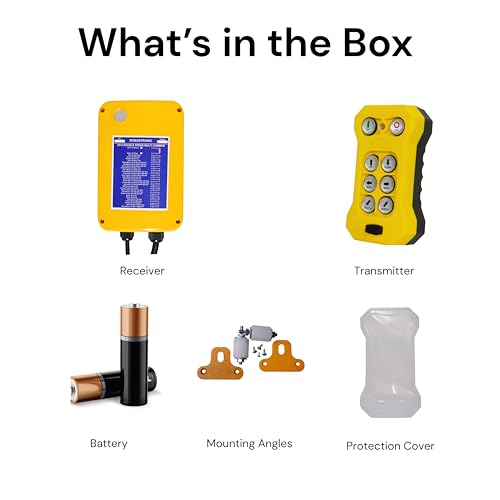 Image of SRP 6-Button Wireless Remote Control for Crane & Hoist | Single Speed | Electric Lifts & Hoists | ROBUSTRONIC Series | 220V AC