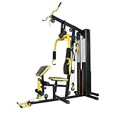 Multi Gym Machine Chest Press Lat Pulldown Leg Extension Single Station Modern Fitness