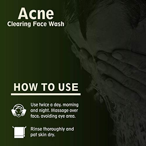 Image of Qraa Face Wash For Men Helps in Acne - With Turmeric & Tea Tree Oil and Suitable for all Skin Types | 100gm