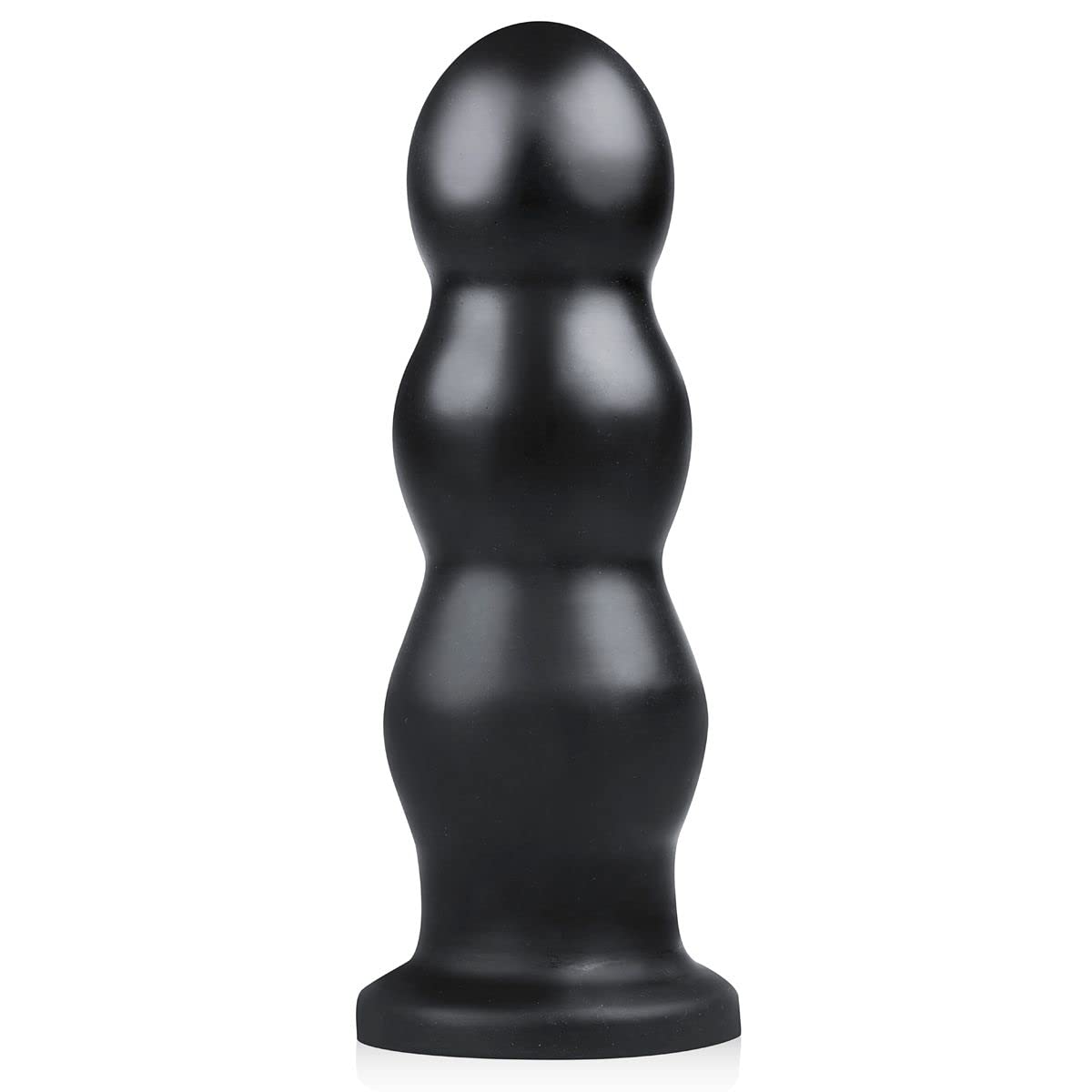 BUTTR Tactical III Buttplug (Ø 7,00 cm) Con un Snsacional Diseño de Triple Ondulación y Base Plana Ancha - Enchufe Anal Enorme XXL para el Usuario Experimentado, Suave, Flexible, Burbuja