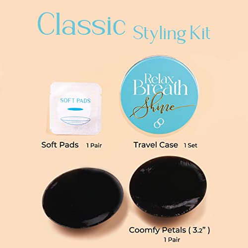 Nipple Covers for Women - Thin Reusable Petals With Case, Hypoallergenic Coverings, Classic Kit2