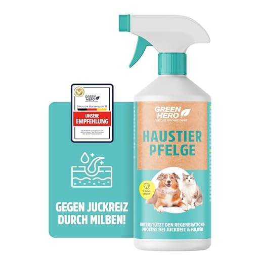Green Hero Haustierpflege für Hunde und Katzen Pflegt bei Juckreiz Milben Floh Pilz Reizungen 500ml
