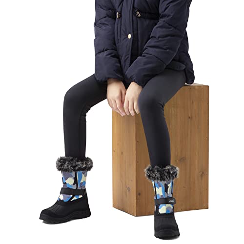 Greatonu Kids Snow Boots Waterproof Boys Girls Winter Boots Mid Calf Insulated Duck Boots4