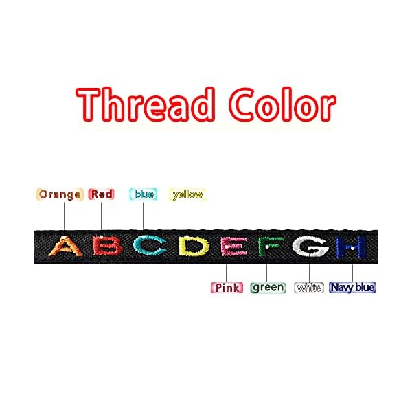 Personalized nylon cat collar breakaway with bell - custom embroidered text id collars with pet name and phone number - image 6