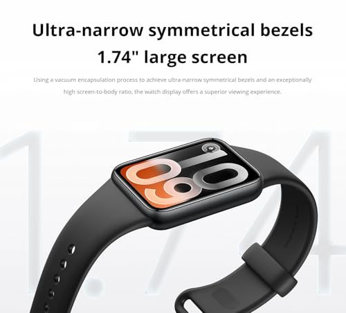 Image of XIAOMI Smart Band 10 Pro, Fitness tracker for Men and Women, 1.74 inch AMOLED display, Upgraded sleep algorithm, 21 Days Battery Life, Dual-device message sync, 150+ sports modes, 5ATM, Black, One Size