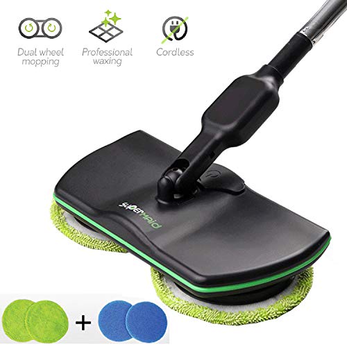 Preisvergleich Produktbild MYJZY Schnurloser elektrischer Schleudermopp, Haushaltsreinigungsmopp wiederaufladbar, Handschleudermädchen-Bodenreiniger, Elektrowäscher-Polierer-Fliesenfeger...