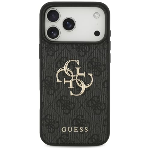 Coque iPhone 17 Pro Max Guess noir, protection luxe et chic 4G