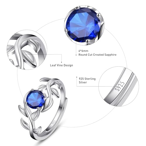 Yaresul Adjustable Blue Sapphire Engagement Ring