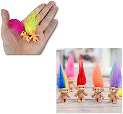 JDProvisions Mini Trolls PVC Novelty Mini Figurines Party Bag Fillers (12 or 24 Pieces)