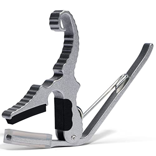 Kyser Quick-Change Partial Short Cut Capo Silver - Les Beatles, Paul McCartney, John Lennon, RIngo Starr, George Harrison Kyser Quick-Change Partial Short Cut Capo Silver – Image 3