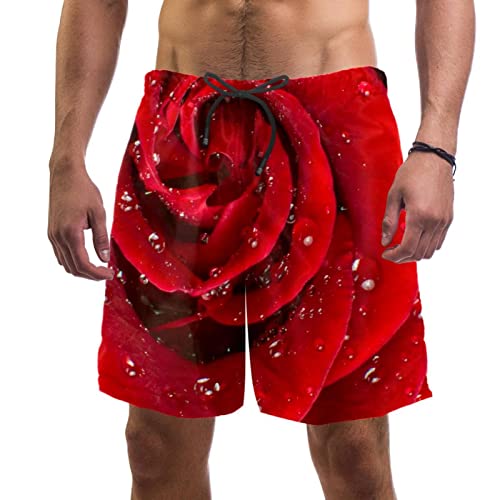Short de plage pour hommes JDEZ maillots de bain fleur