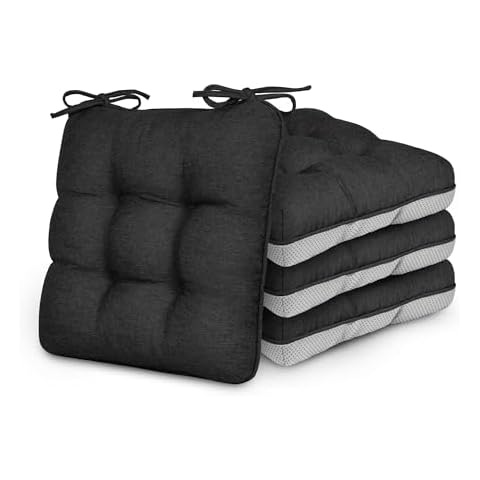 Love's Cabin Memory Foam Chair Cushions Set of 4 Cover