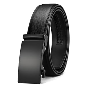 CHAOREN Mens Belt – Mens Ratchet Belt Leather 1 3/8″ for Dress Pant – Micro Adjustable Belt Fit Everywhere