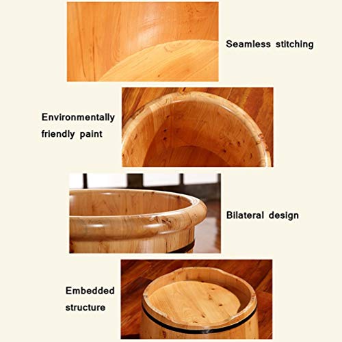 Cubeta de madera para spa de pies BABYCE miniatura 4