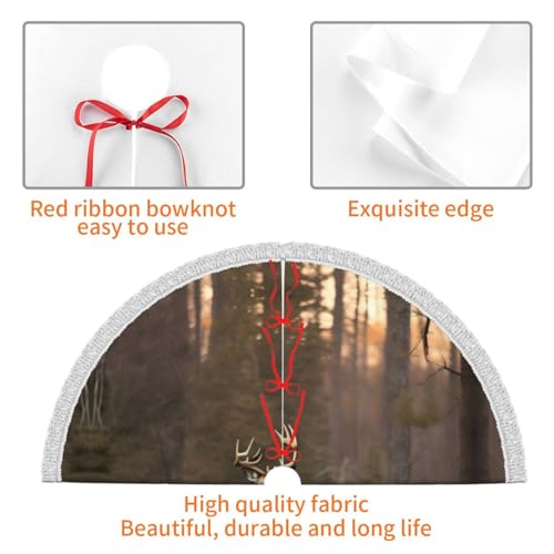 Jupe de sapin avec pompon tapis de décoration de Noël pour fermes - 6