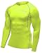 Baleaf Men's Cool Fitness Running Long Sleeve Compression Shirt Yellow Size L