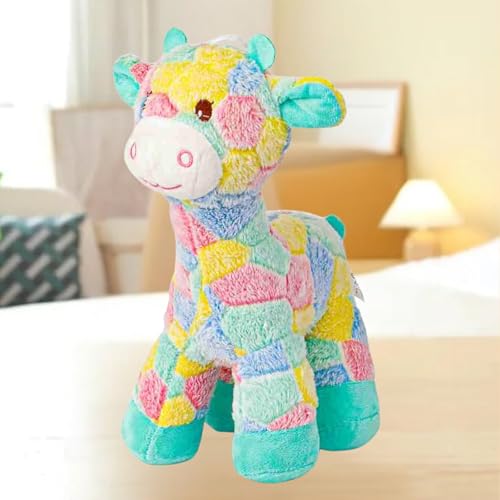 Image of Flufies Plush Toys - Snuggly and Aesthetic Stuff Plush Toys and Baby Toys - Soft Toys for Baby Girl and Baby Boy - Soft Toys for Girlfriend Gift (Colorful Giraffe)