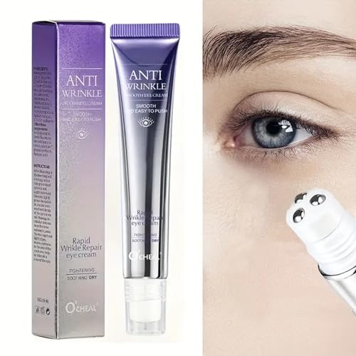 Eye Cream, Anti-Wrinkle Anti-Aging Wrinkle-Smoothing Roll-On Eye Cream, Eye Serum for Dark Circles and Puffiness, Fine Lines, Wrinkles, Tighten Eye Skin 20g - Image 3