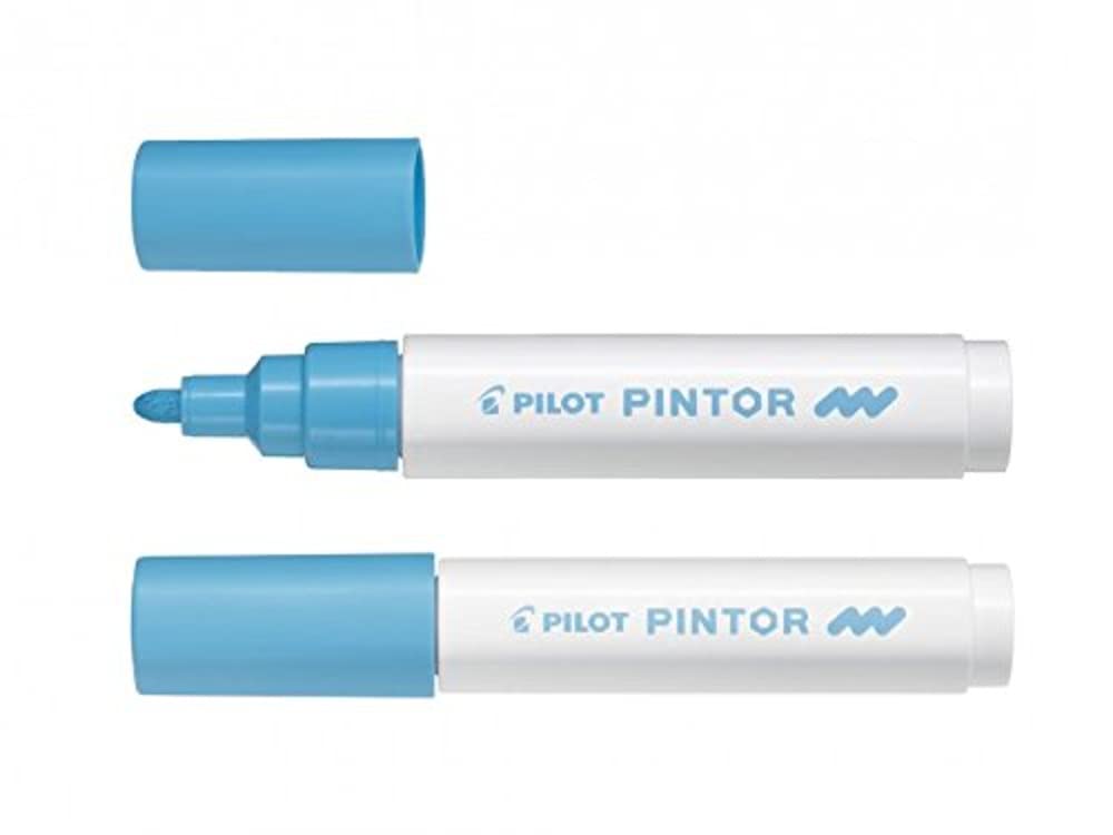 Pilot Pintor Medium Line Bullet Paint Marker 4.5mm Tip- Pastel Blue (Pack of 6) — image 1