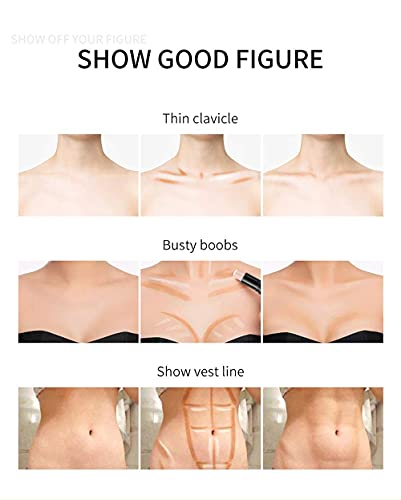 Mysense 6 Colors Cream Contour Stick,Contouring Concealer Highlighter Stick,Double Head Body Face Brightens & Shades Make Up Foundation Cream Pen,3pcs