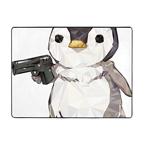 Tapis de balcon pingouin lavable avec dos antidérapant haute adhérence - 2