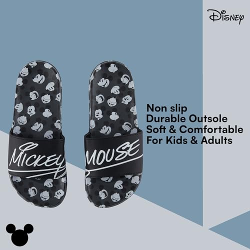 Disney Mens Mickey Mouse Slide Sandals - Mickey Mouse Shoes - Mickey, Minnie, Goofy, Donald, and Daisy Slides2