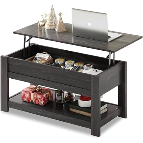 WLIVE Lift-Top Coffee Table with Storage Cover