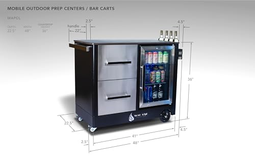 Commercial Stainless Beverage Cart