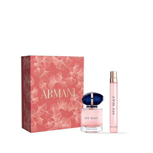 Armani Beauty – My Way – Eau de Parfum – Women's Perfume Gift Set – Floral & Woody - Travel Size & Full Size - 0.34 Fl Oz, 1 Fl Oz
