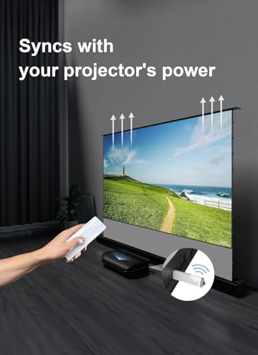 Image of AWOL Aetherion Max 4K 3D UST projector & 120 inch Motorized ALR Floor Rising Projector Screen & 120 inch Smart Station Bundle(Aetherion Max&ALR-F220&AS-120)