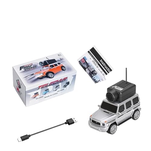 Quavva 6405/6406 C Mini FPV RC Car a escala 1:64 con cámara HD 720P, control remoto de 2.4 GHz, transmisión de video en tiempo real, aplicación/control remoto para carreras en interiores (aplicación