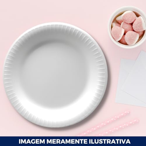 PRATO DESCARTAVEL DE ISOPOR (18 CM.) C/ 400 UN.