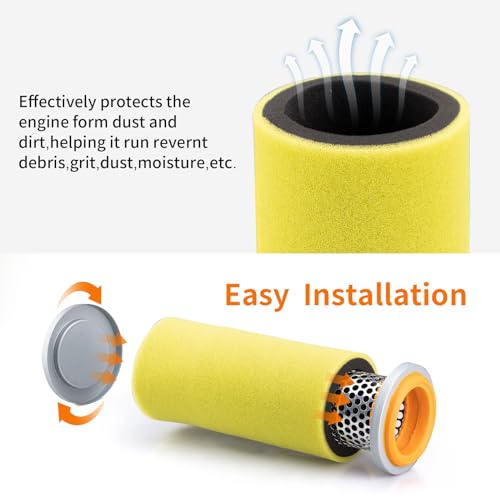 Image of Air Filter & Guide Cage Cap Oil Filter & Spark Plug Kit For Yamaha Rhino 450 660 YXR450 YXR660 2004 2005 2006 2007 2008 2009