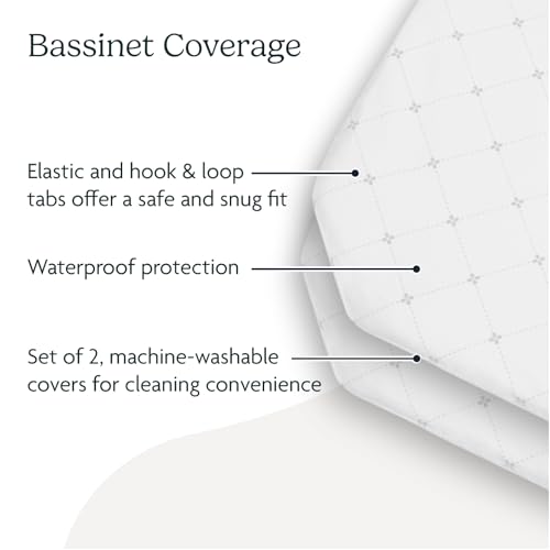 Image of UPPAbaby Bassinet Covers for Remi Playard - Secure Attachment - Soft and Comfortable - Machine Washable - Set of 2 - Waterproof