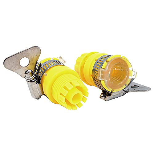 Hsthe Sea 5 Pcs Garden Hose Tap Connector 15-20mm Diameter Universal Tap Adapter Connector Mixer with Universal Adjustment Valve Garden Hose Pipe Joiner Fitting - Image 4