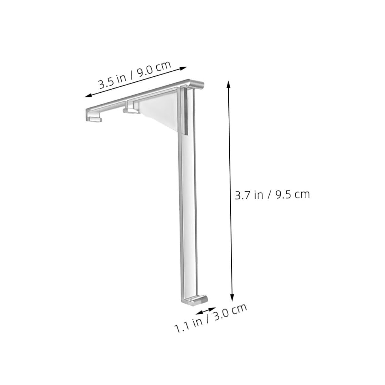 GLEAVI 8pcs Blind Valance Clips: Vertical Curtain Retainer Holders Plastic Valance Replacement Clips for Vertical Blinds Accessories