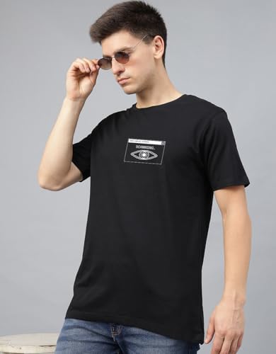 Image of Veirdo Men's T-Shirt Regular Fit Round Neck Pure Cotton Half Sleeve Graphics Printed T-Shirt Different Size Range S to 2XL
