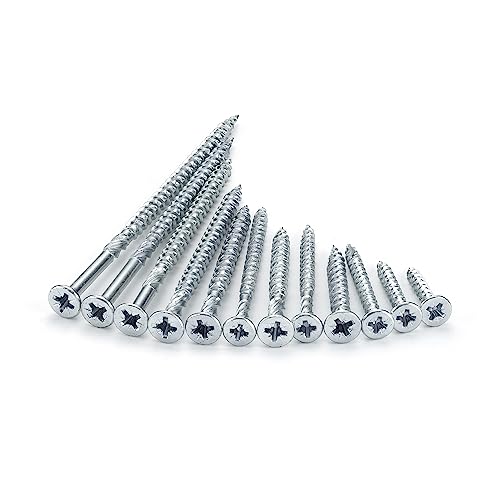 Twister Screws Premium Double-Threaded Wood Screws | 5mm x 80mm | Box of 100 | Self Drilling, Self Countersinking, Zinc-Plated, Ultra Sharp Quick Grab Point