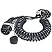 Produktbild MENNEKES 36292  E-Auto Ladekabel 4,0 m spiralisiert, kurz  Mode 3 Typ 2 20A 3PH Spiral-Ladekabel mit 11 kW Ladeleistung