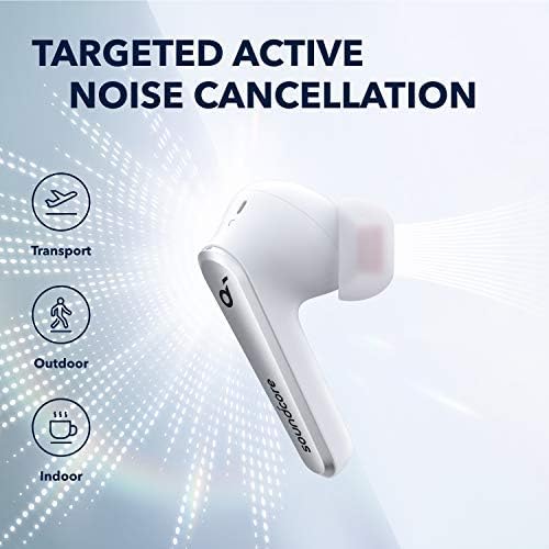 Soundcore Anker Liberty Air 2 Pro True Wireless Earbuds, Targeted Active Noise Cancelling, PureNote Technology, 6 Mics for Calls, 26H Playtime, HearID Personalized EQ(Renewed) (White)