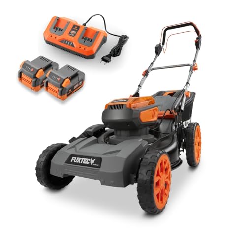 FUXTEC 40V Akku Rasenmäher FX-E2RM46PROSET • 2X 5Ah Akku und...