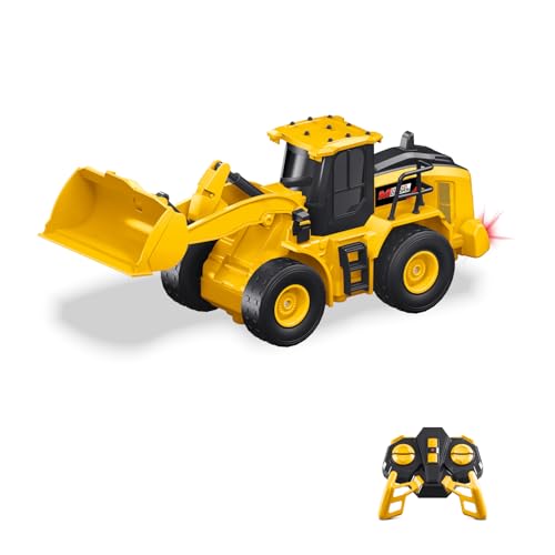 Mondo Motors Fernsteuerung Bulldozer, Modell im Maßstab 1:24, inklusive wiederaufladbarem Batterien-Paket, Bewegungen über die Fernbedienung steuerbar, Spielzeug für Kinder 63848