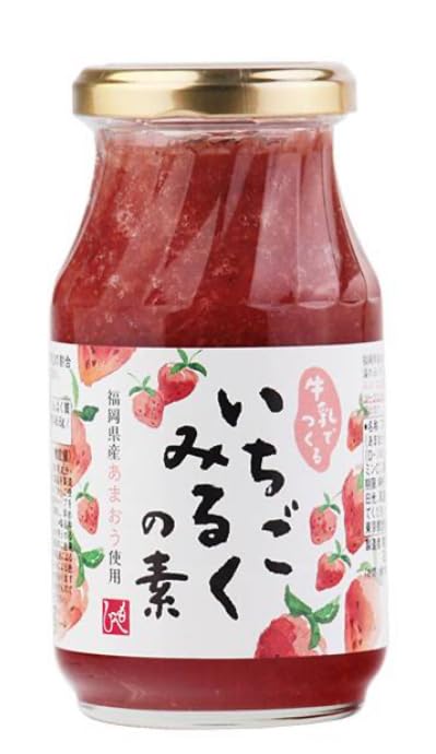 Amazon.co.jp: もへじ 牛乳でつくるいちごみるくの素 270ml×2本