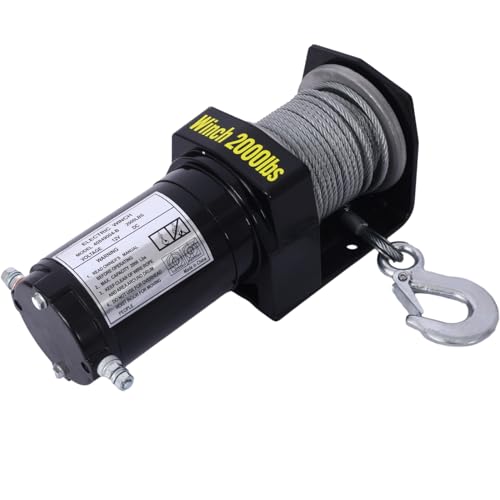 Geelife cabrestante eléctrico 2000 lb 12V para ATV/UTV miniatura 5