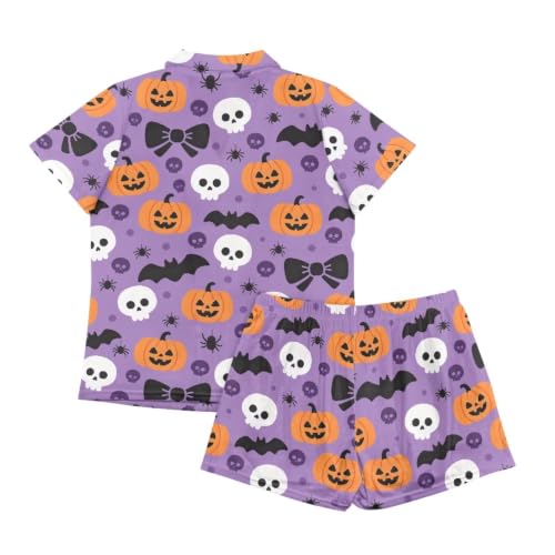 Image of Women's Short Sleeve Sleepwear Pajamas Nightwear with Pockets