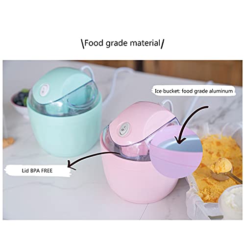 LFFRJL Mini-Frucht-softeis-Maschine,Tragbare Maschine Den Weichen Frozen Yogurt Den Haushalt,DIY-Kompressor,Geräuscharm… – Bild 5