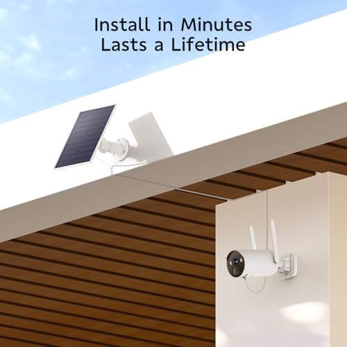 CAMCAMP 4MP Solar Camera Outdoor Wireless Security Camera system, 2.4G& 5G WiFi, Color Night Vision, 10CH NVR w/ 500GB HDD Local Recording, AI Person Detection, IP66, Home CCTV Surveillance 6 Cams-Kit - Image 8