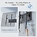 PERLESMITH Tilting TV Wall Mount Bracket Low Profile for Most 23-60 inch LED LCD OLED, Plasma Flat Screen TVs with VESA 400x400mm Weight up to 115lbs, Fits 16