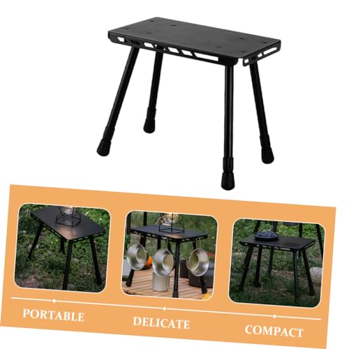 Table de camping pliante portable en fer stable et légère - 5