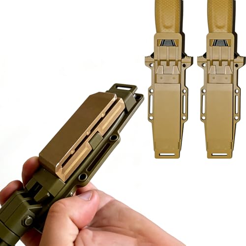 2-pack MOLLE clip adapters - compatible with Gerber Strongarm vertical pocket carrying and sheath accessories.